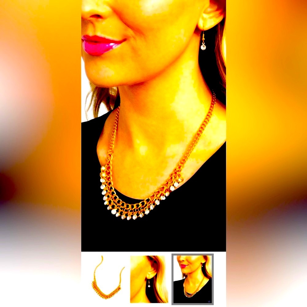💥💎💥 “GLOW AND GRIND” GOLD NECKLACE ~ PAPARAZZI❗️💥💎💥 - Picture 6 of 6